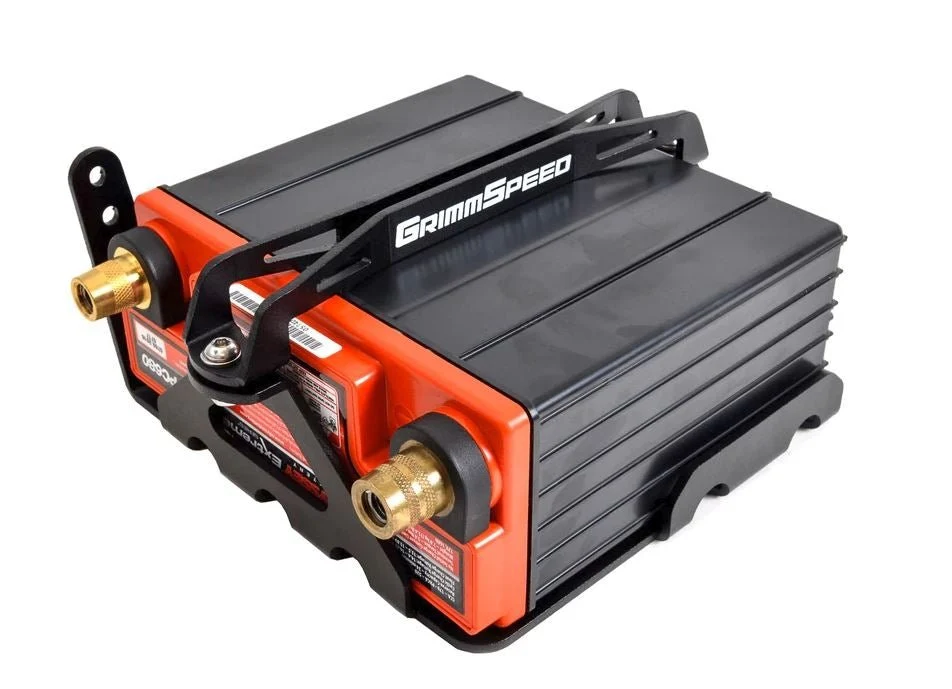 Grimmspeed Lightweight Battery Mount Kit Black 2008-2021 WRX / 2008-2021 STI - Image 4