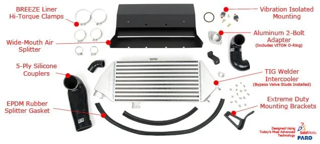 GrimmSpeed Top Mount Intercooler Raw 2008-2014 WRX - Image 12