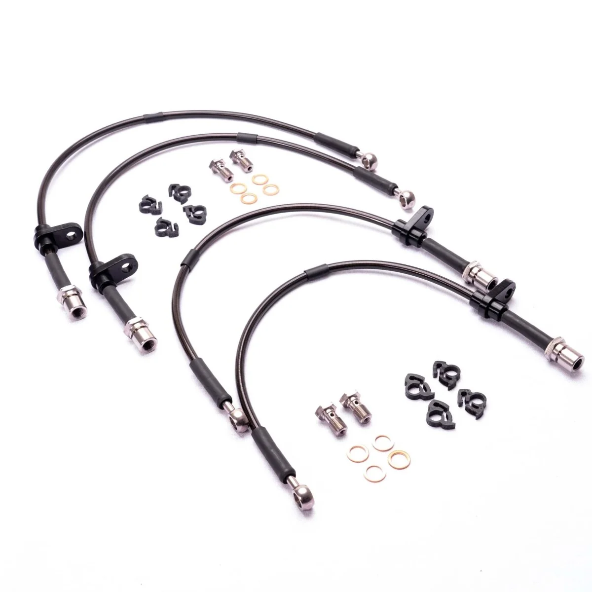 HEL Performance Stainless Steel Brake Line Kit Black Carbon Fiber 2022-2026 BRZ w/ Brembo Brakes / 2022-2026 GR86 w/ Brembo Brakes