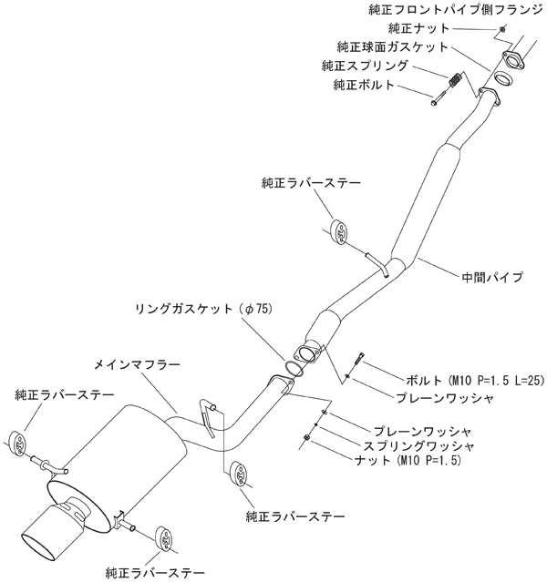 HKS Super Turbo Catback Exhaust 2002-2005 WRX - Image 3