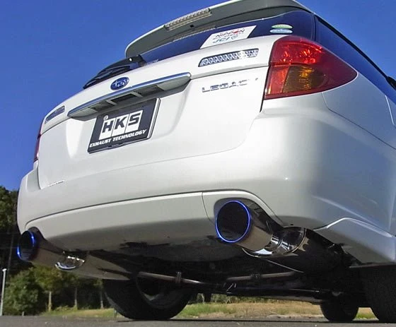 HKS Super Turbo Muffler Catback Exhaust 2005-2009 LGT Wagon - Image 2