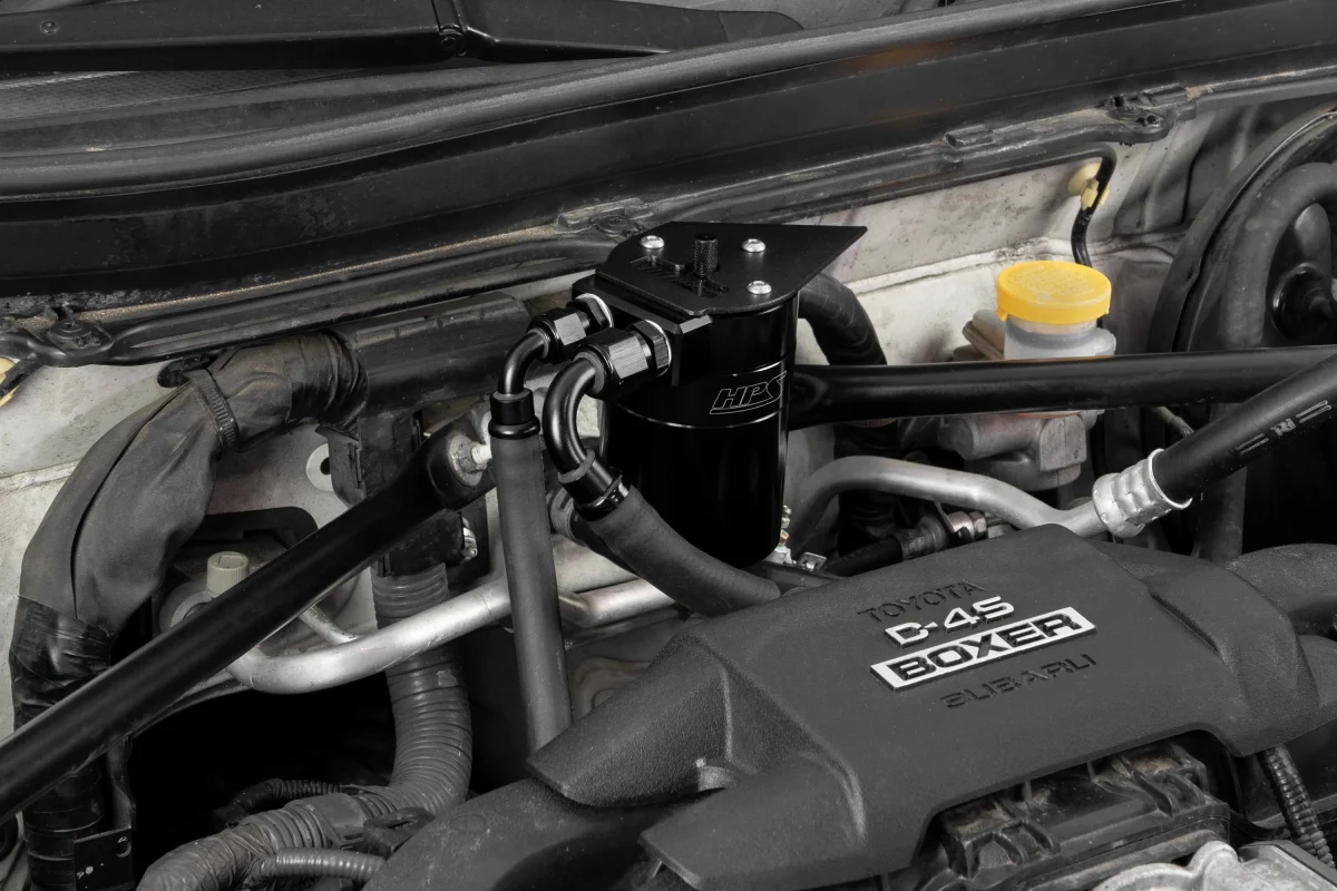 HPS Performance Aluminum Oil Catch Can Kit Black w/ Black Accent 13-20 BRZ / 13-16 FR-S / 17-20 GT86 - Image 8