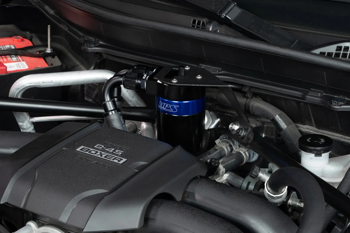 HPS Performance Aluminum Oil Catch Can Kit Black w/ Blue Accent 2022-2026 BRZ / 2022-2026 GR86 - Image 9