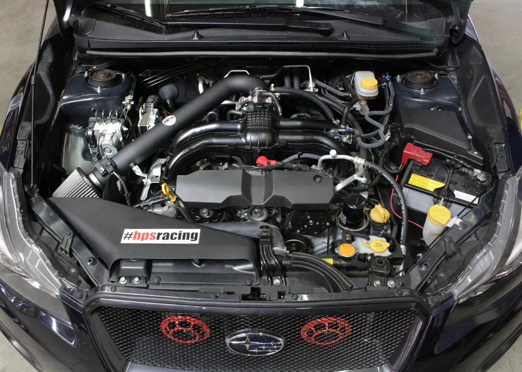 HPS Performance Polished Shortram Air Intake w/ Heatshield 2012-2016 Impreza 2.0L / 2013-2017 Crosstrek 2.0L / 2011-2018 Forester 2.5L NA - Image 2