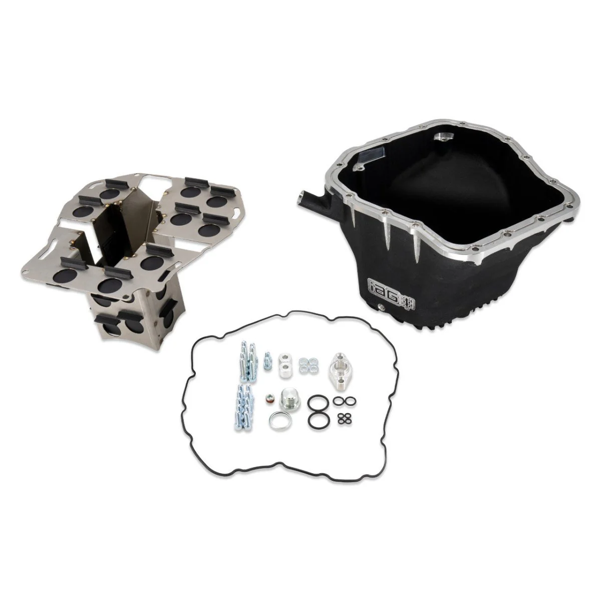 IAG Performance Black Competition Series Oil Pan w/ Removable Comp Series Baffle 2002-2014 WRX / 2004-2021 STI / 2005-2009 Legacy GT / 2004-2013 Forester XT