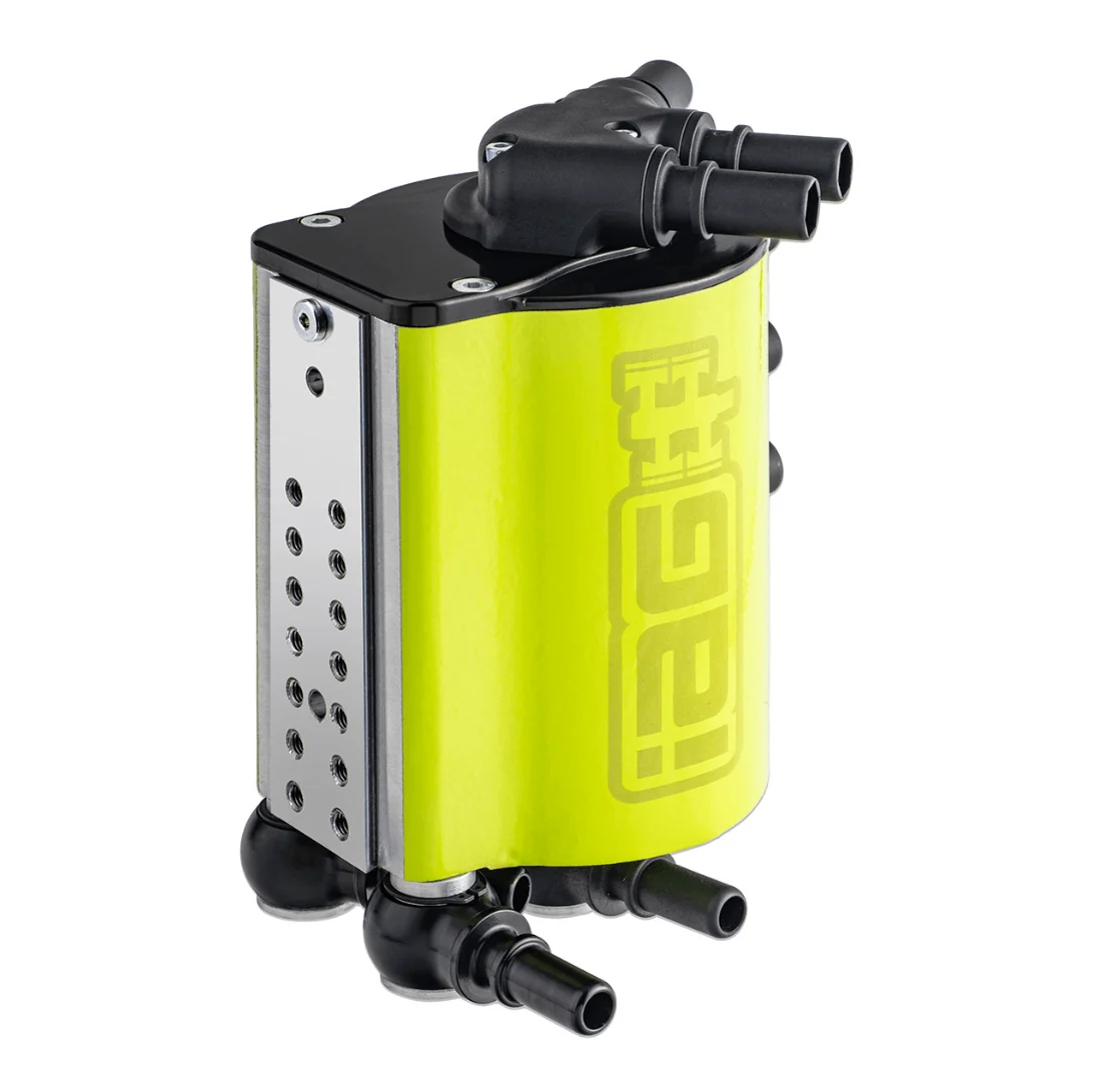 IAG V3 Street Series Air / Oil Separator (AOS) Neon Yellow 02-07 WRX / 04-07 STI / 04-08 Forester XT - Image 2