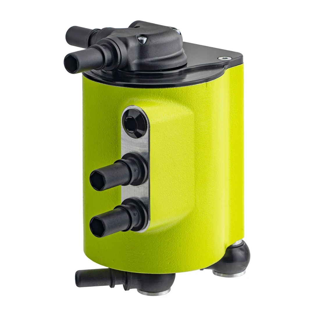 IAG Performance V3 Street Series Air / Oil Separator (AOS) Neon Yellow 15-21 WRX / 14-18 Forester XT - Image 3