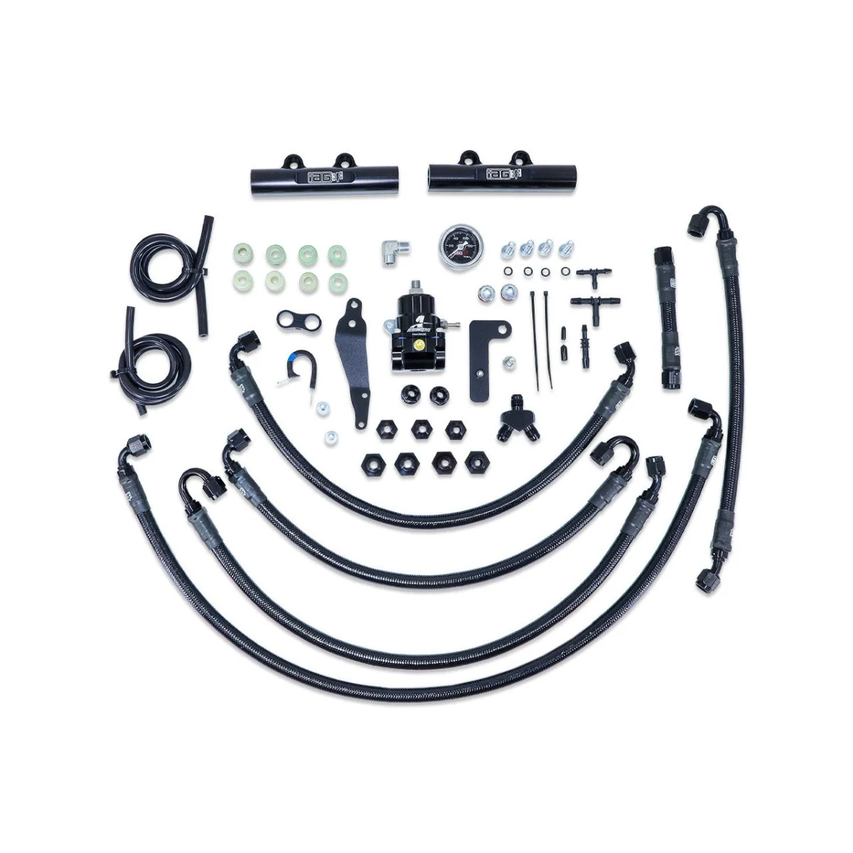 IAG PTFE Fuel System Kit w/ Lines, Rails and FPR 2008-2014 WRX / 2008-2021 STI - Image 4