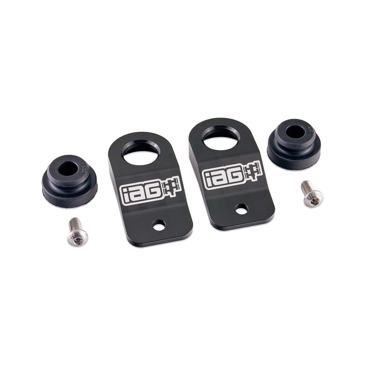 IAG Radiator Stays Black 2002-2007 WRX / 2004-2007 STI / 2002-2007 Impreza / 2002-2007 Outback - Image 2