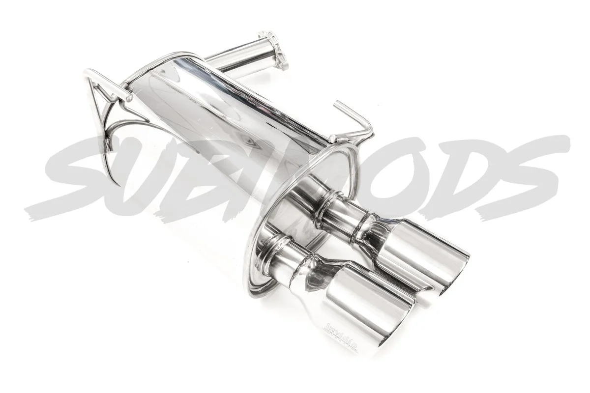 Invidia Q300 Cat Back Exhaust w/ Double Wall Stainless Steel Tips 2015-2021 WRX / 2015-2021 STI - Image 4