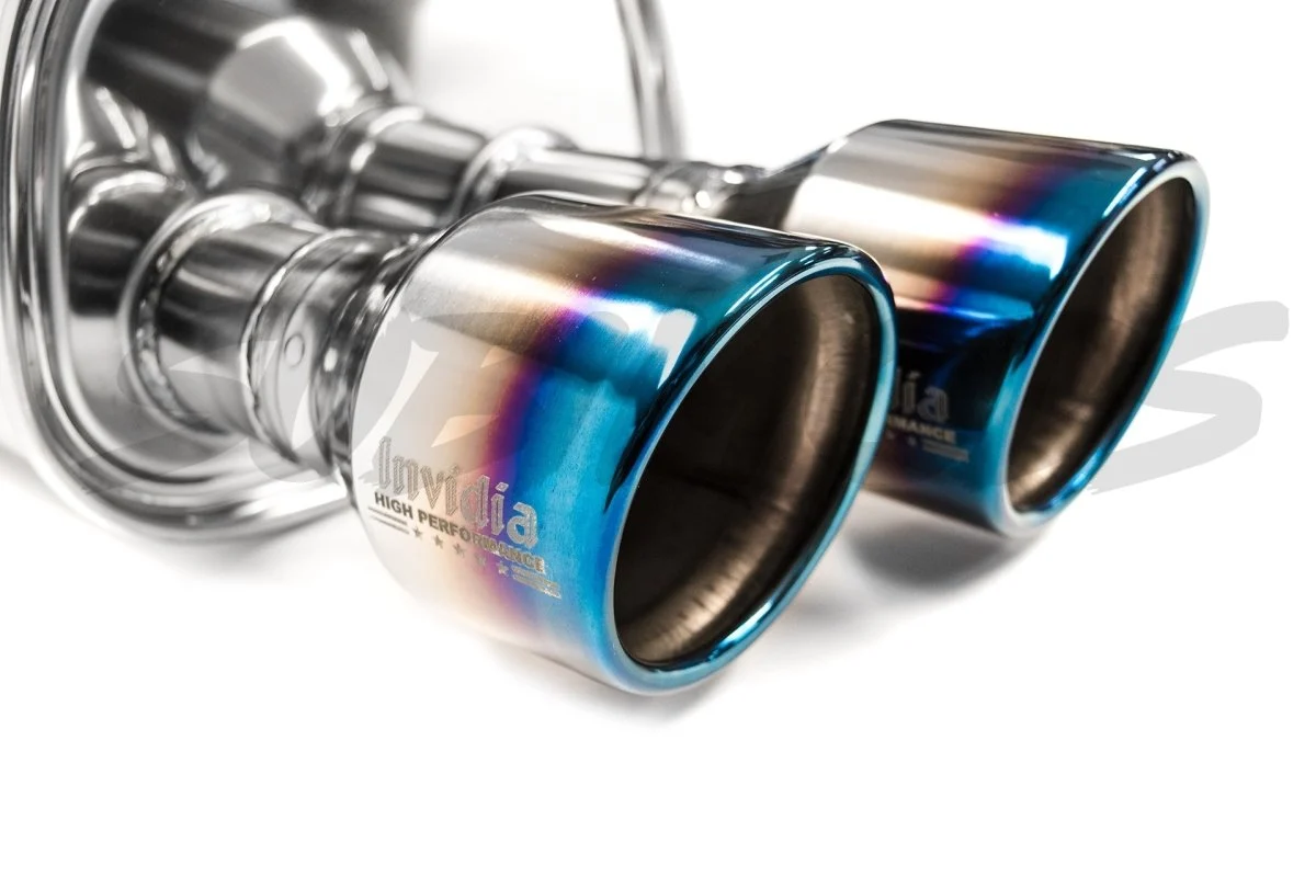 Invidia Q300 Cat Back Exhaust Titanium Tips 2011-2014 WRX Sedan / 2011-2014 STI Sedan - Image 6