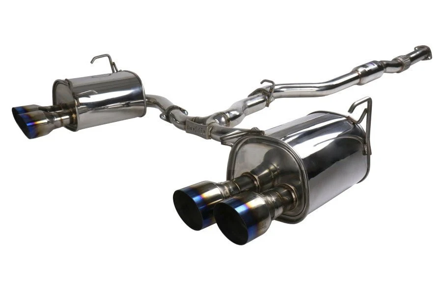 Invidia Q300 Cat Back Exhaust w/ Single Wall Titanium Tips 2015-2021 WRX / 2015-2021 STI