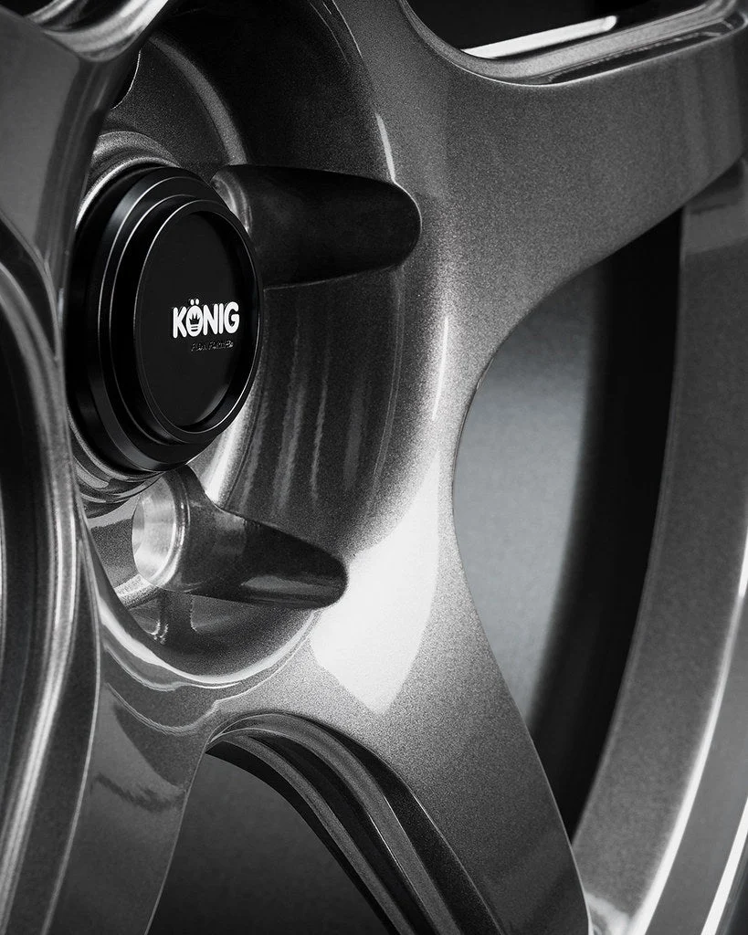 Konig Hyperspec Anthracite Metallic w/ Machined Lip 18x8.5 5x114.3 +35mm Offset - Image 6