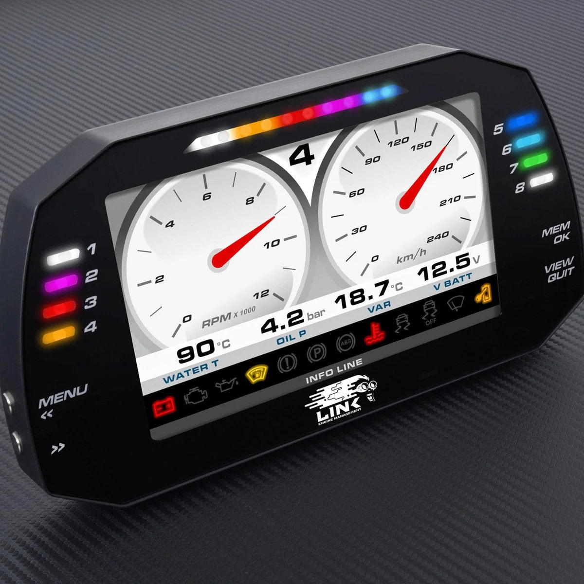 Link ECU MXG Strada Race Edition Dash 7 Inch - Image 2