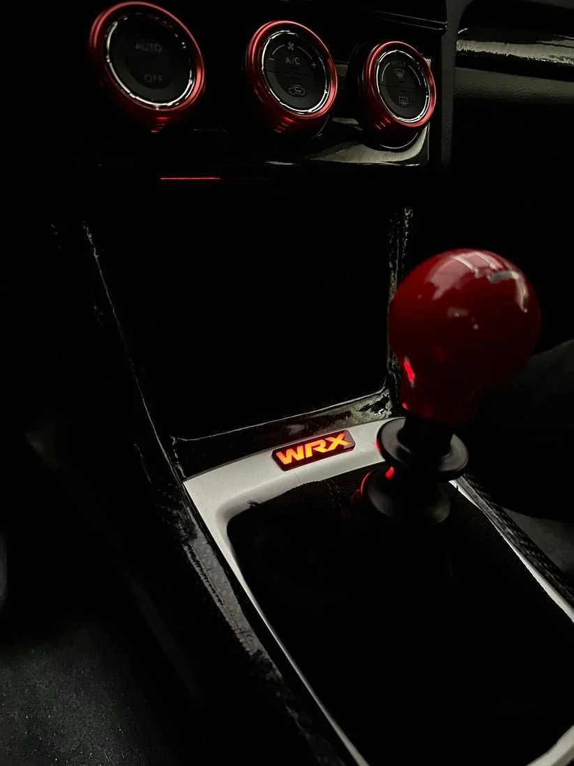 Lit Logos RGBW LED Shifter Trim Emblem 2015-2021 WRX - Image 3