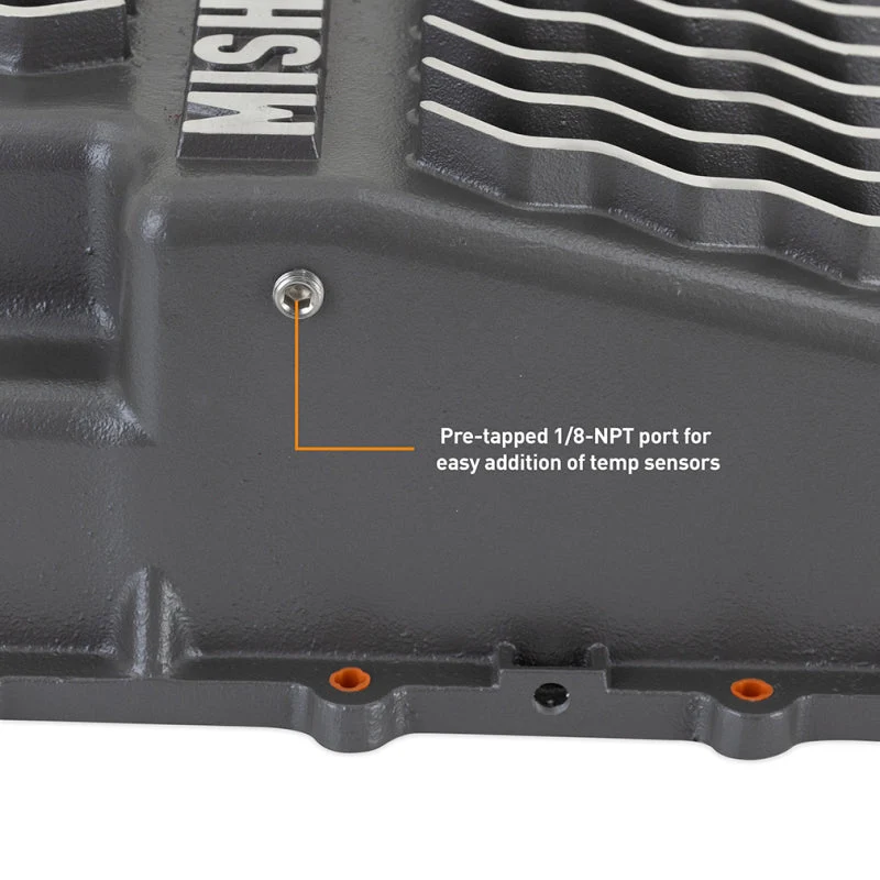 Mishimoto Aluminum Transmission Pan Most Ford 10R60 / 10R80 Models - Gunmetal Gray - Image 6