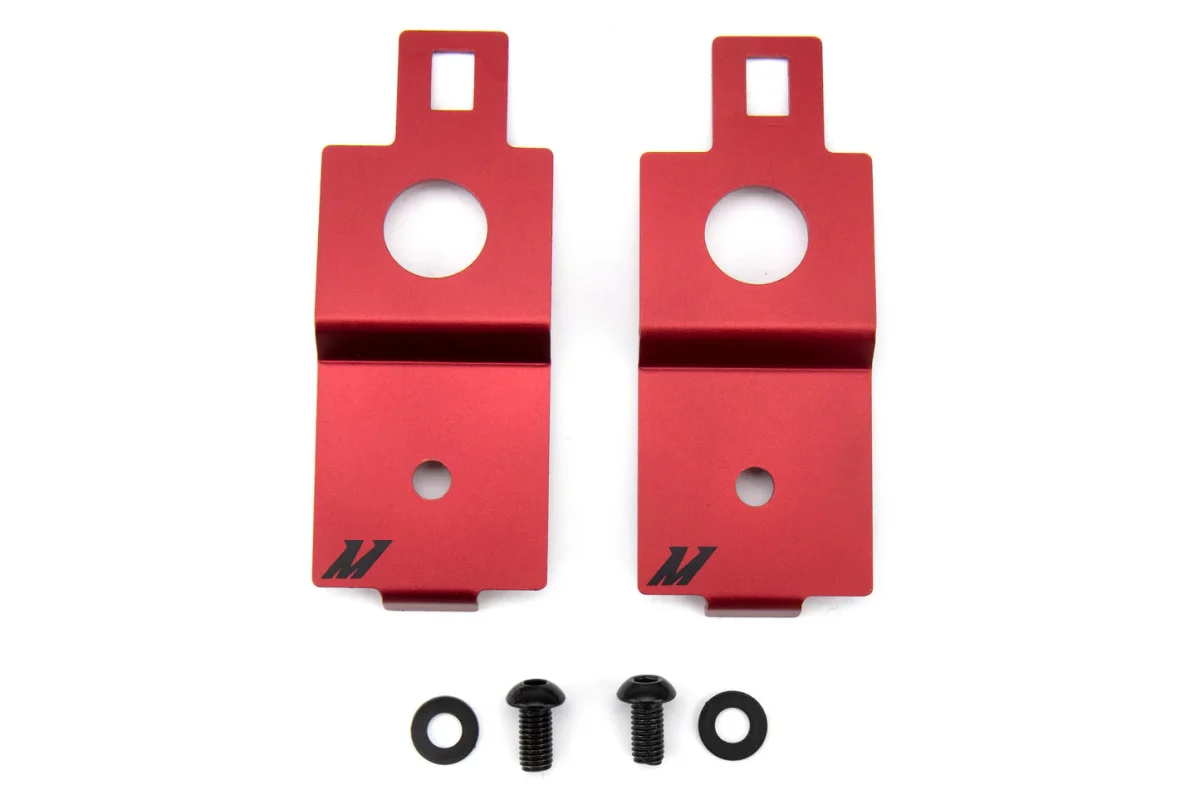 Mishimoto Aluminum Radiator Stay Red 2002-2007 WRX / 2004-2007 STI - Image 2