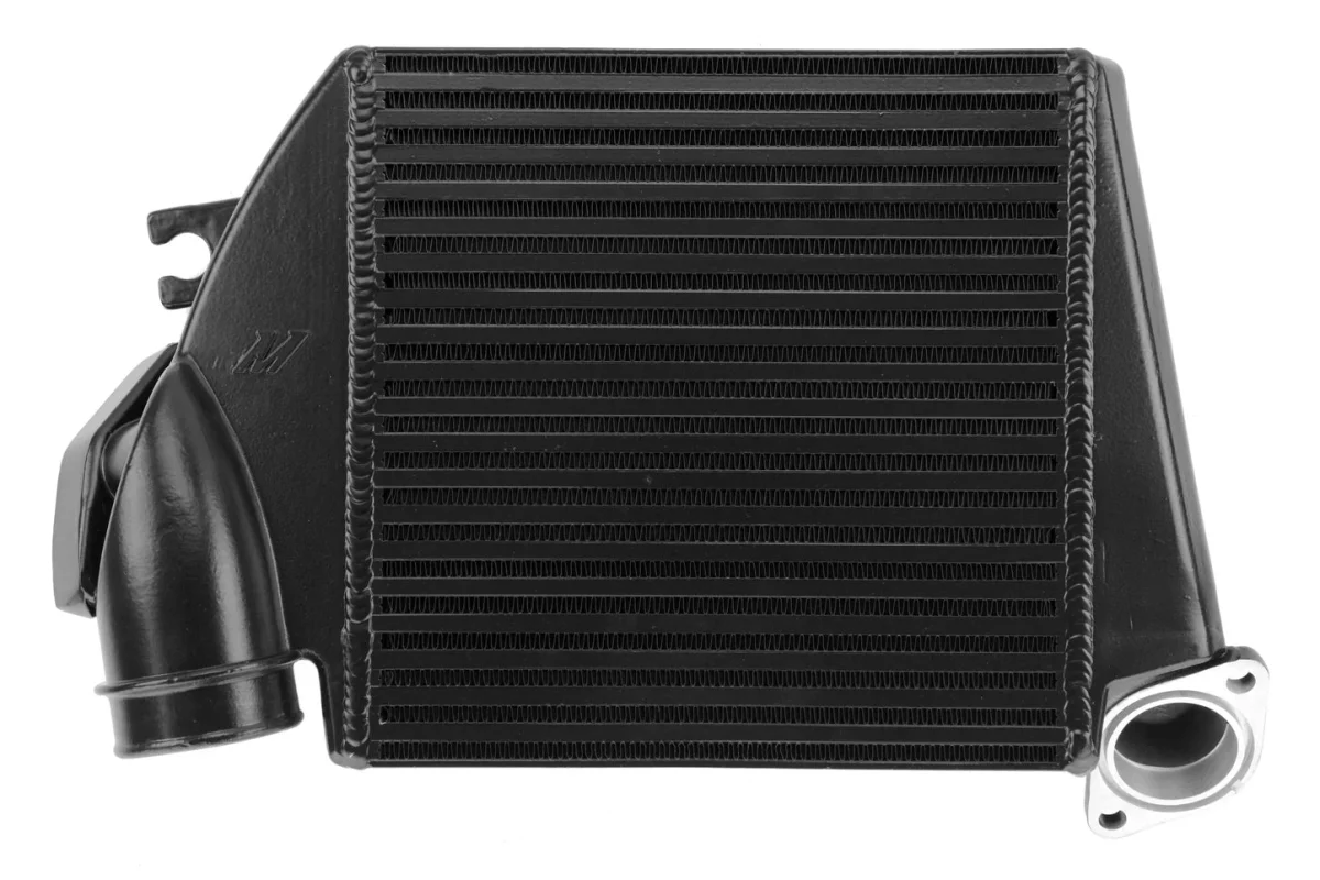 Mishimoto Top Mount Intercooler Black w/ Red Hose 2008-2014 WRX - Image 4