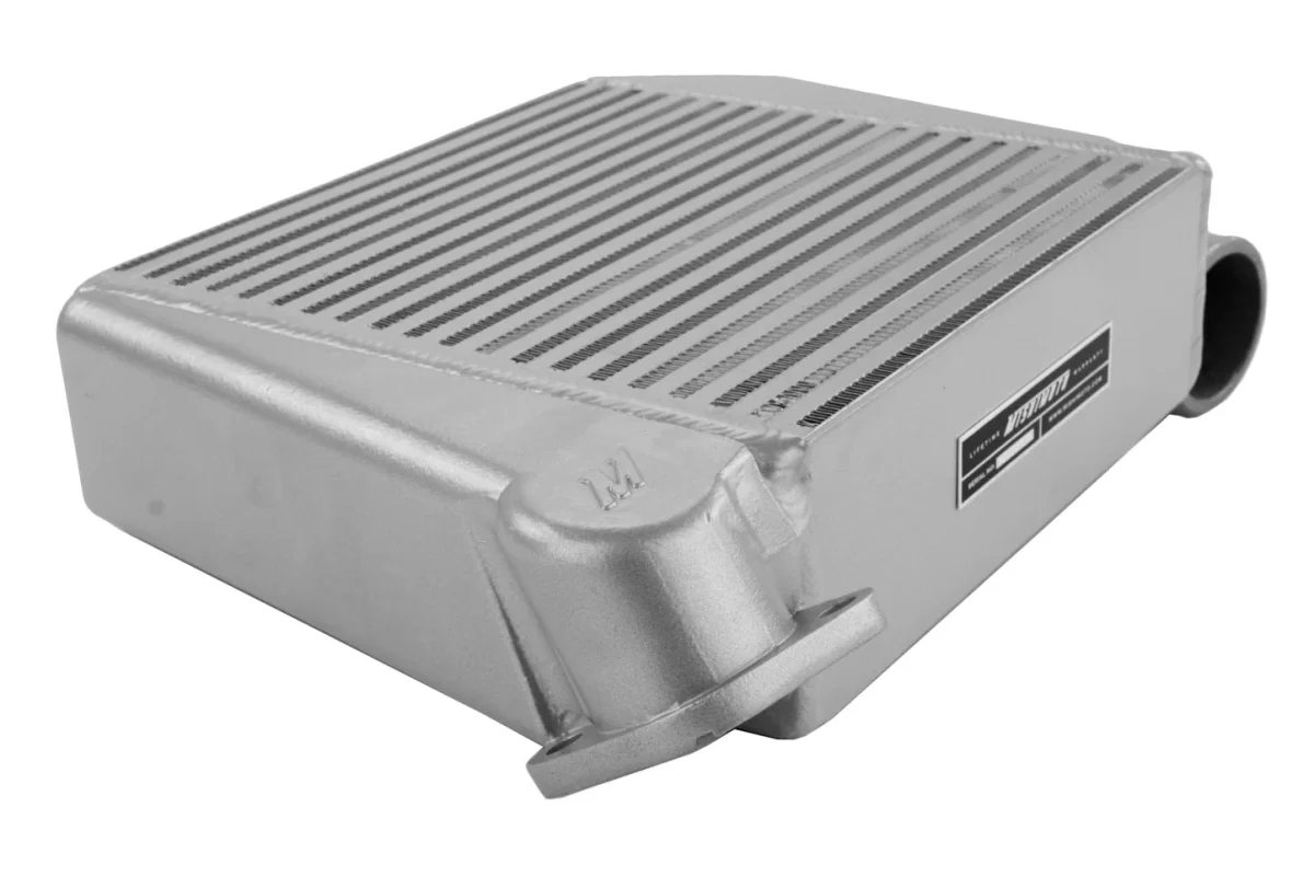 Mishimoto Top Mount Intercooler Silver w/ Red Hose 2008-2014 WRX - Image 4