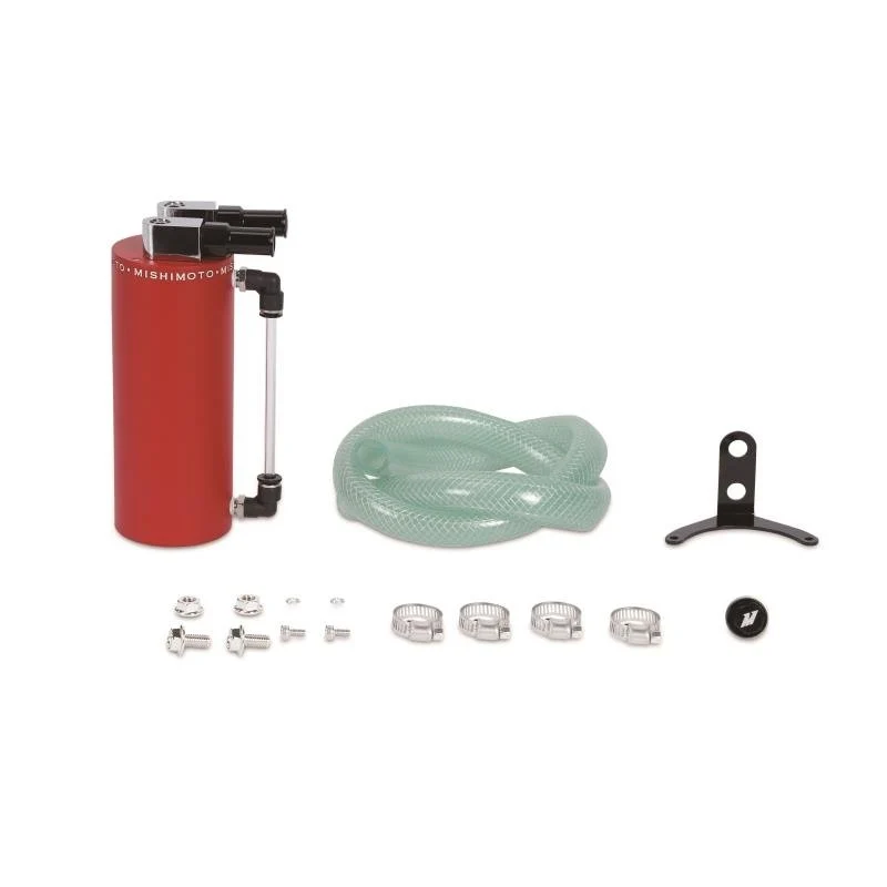 Mishimoto Universal Aluminum Oil Catch Can Small Red