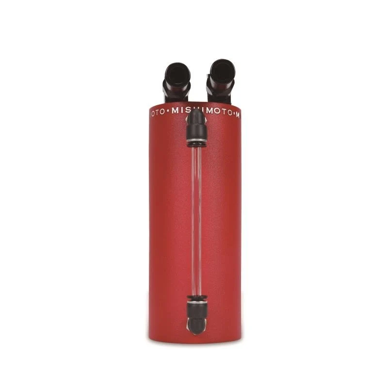Mishimoto Universal Aluminum Oil Catch Can Small Red - Image 2