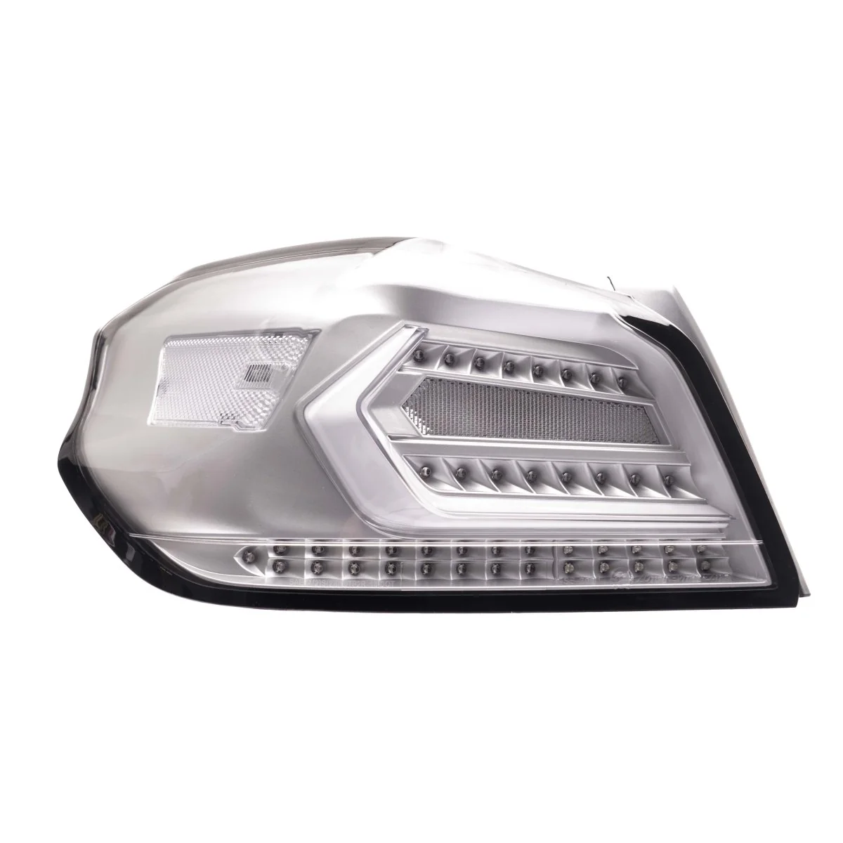Molded Innovations EVO+ Style Sequential LED Tail Lights Clear Lens w/ Silver Base & White Bar 2015-2021 WRX / 2015-2021 STI - Image 2