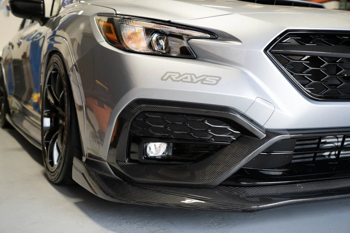 Molded Innovations Gloss Carbon Fiber Fog Light Surround Cover Pair 2022-2026 WRX - Image 2
