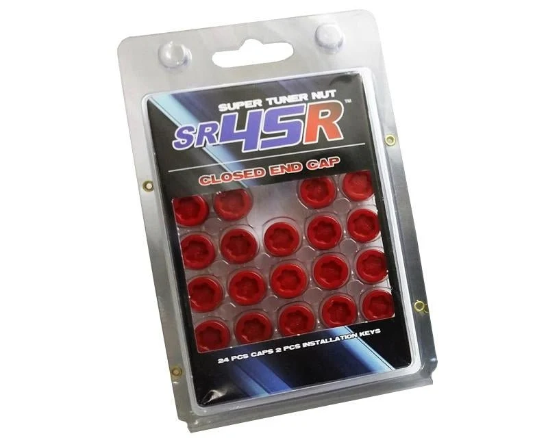 Muteki SR45R Plastic Caps Red