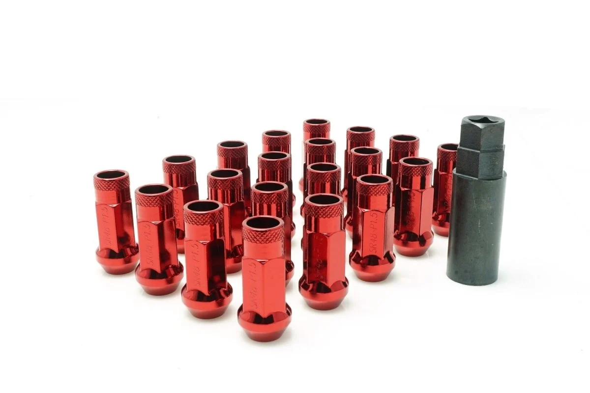 Muteki SR48 Red Open Ended Lug Nuts 12X1.25 Most Subaru Models