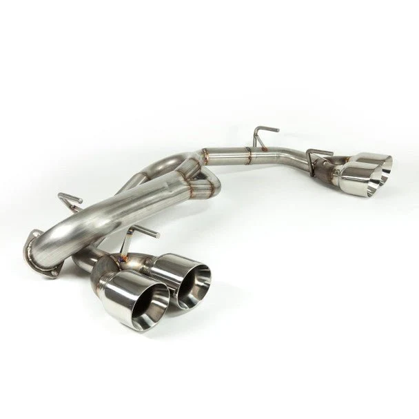 Nameless Performance Catback 4" Double Wall Polished Tips 11-14 WRX Hatchback / 08-14 STI Hatchback