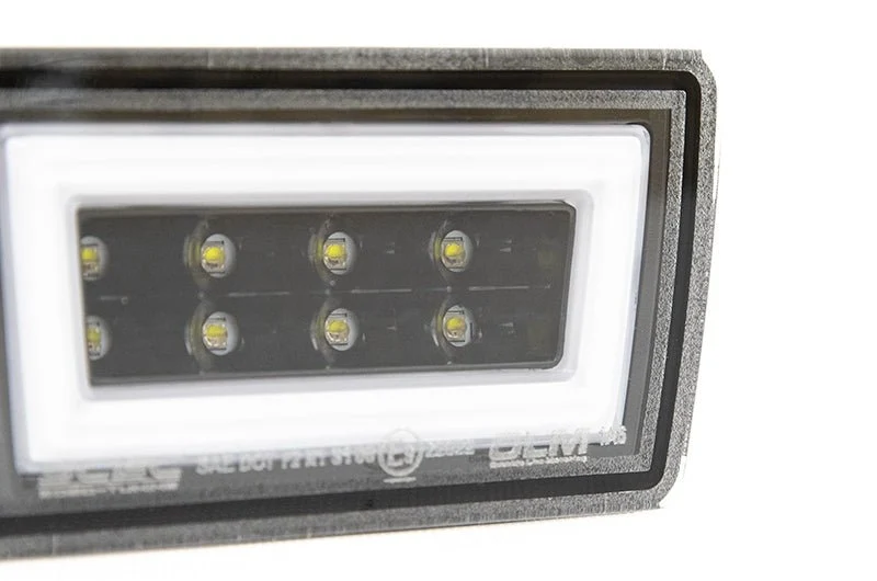 OLM F1 NB+R V2 Rear Brake Light Clear Lens, Gloss Black Base, White Bar2015-2021 WRX / STI - Image 3