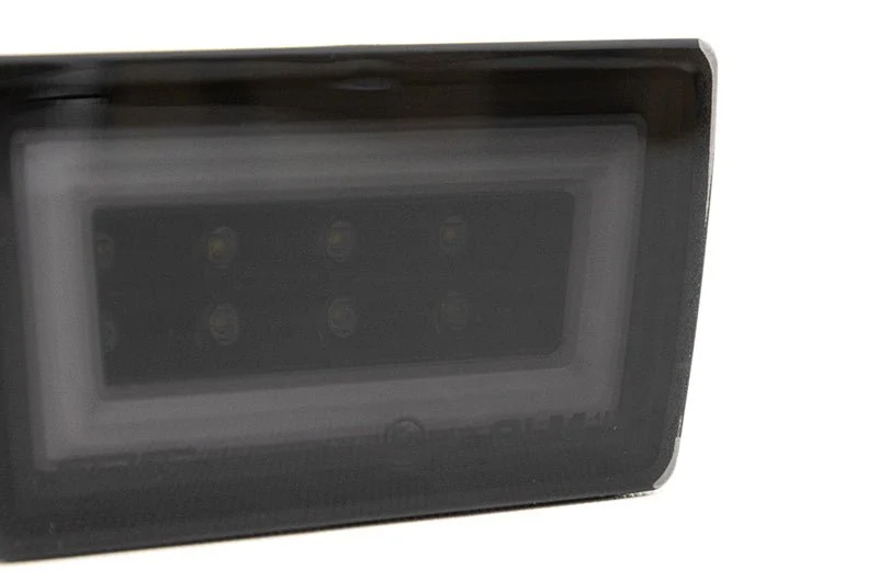 OLM F1 NB+R V2 Rear Brake Light Smoke Lens, Gloss Black Base, White Bar 2015-2021 WRX / STI - Image 2