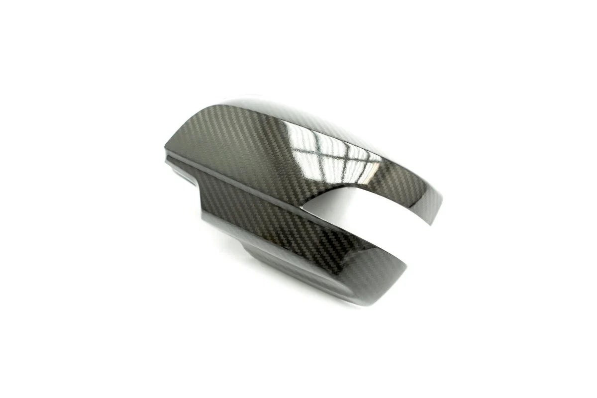OLM LE Dry Carbon Fiber Full Mirror Covers w/ Turn Signal Hole 2015-2021 WRX / STI - Image 2