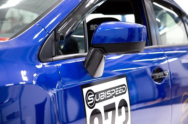 OLM LE Dry Carbon Fiber Lower Mirror Mount Cover 2015-2021 WRX / STI / 2015-2017 Crosstrek - Image 6