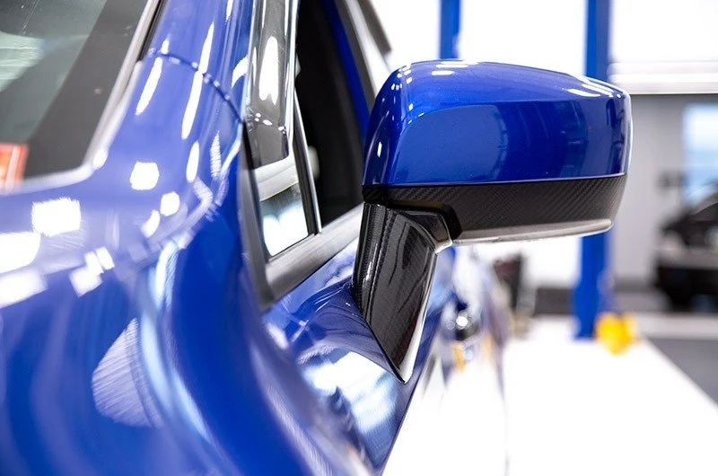 OLM LE Dry Carbon Fiber Lower Mirror Mount Cover 2015-2021 WRX / STI / 2015-2017 Crosstrek - Image 8