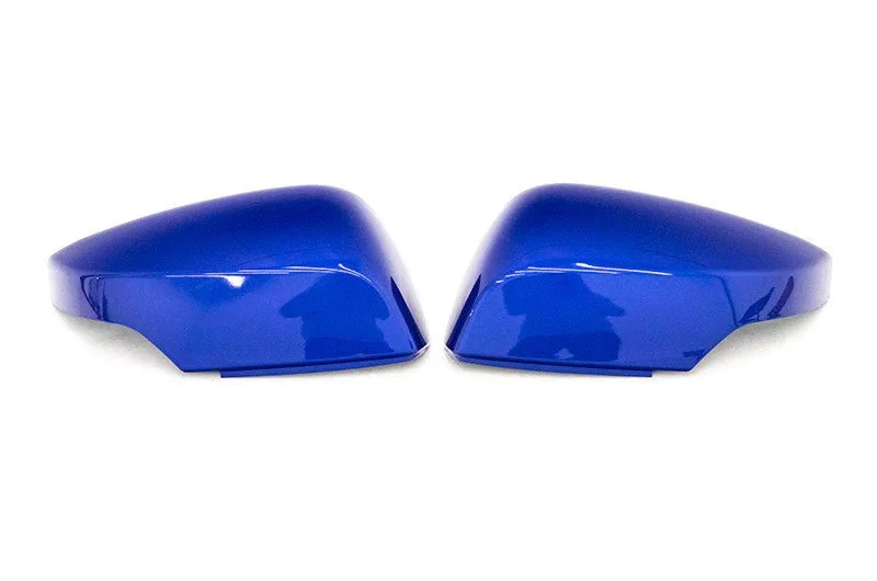 OLM OE Style Mirror Cover w/ Turn Signal Cutout World Rally Blue 2015-2021 WRX / STI / 2015-2017 Crosstrek - Image 6
