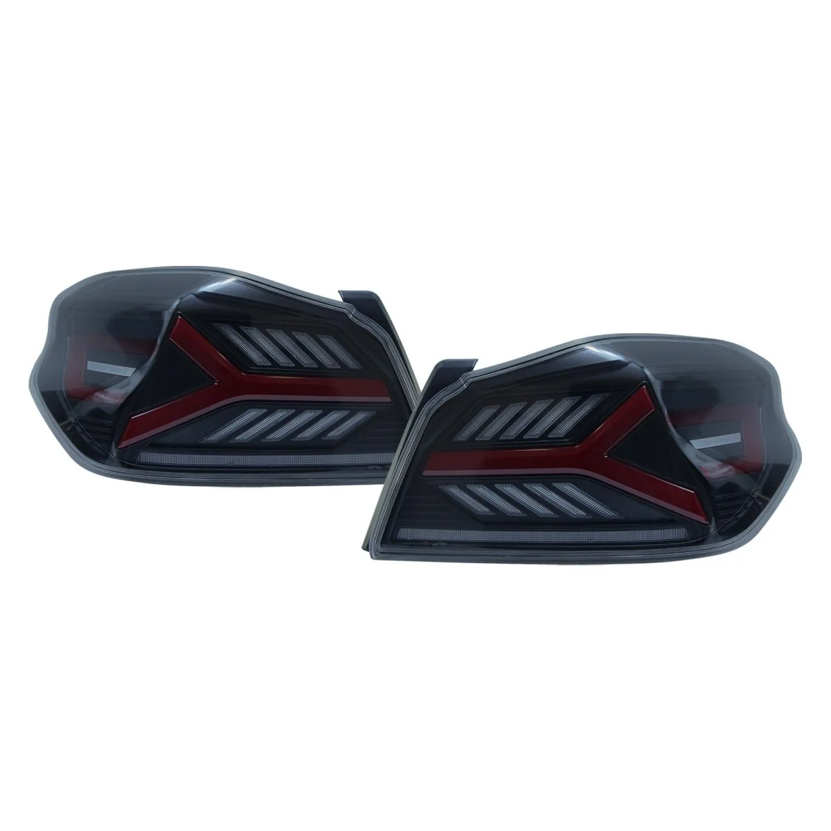OLM Y-Spec LED Taillights Smoke Lens, Red Optic 2015-2021 WRX / STI - Image 6