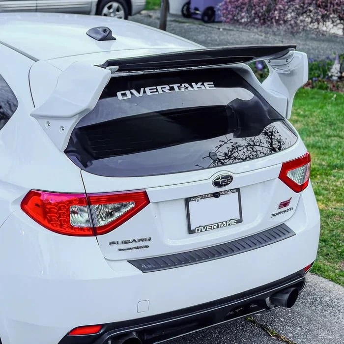 Overtake 22 Inch Sticker White