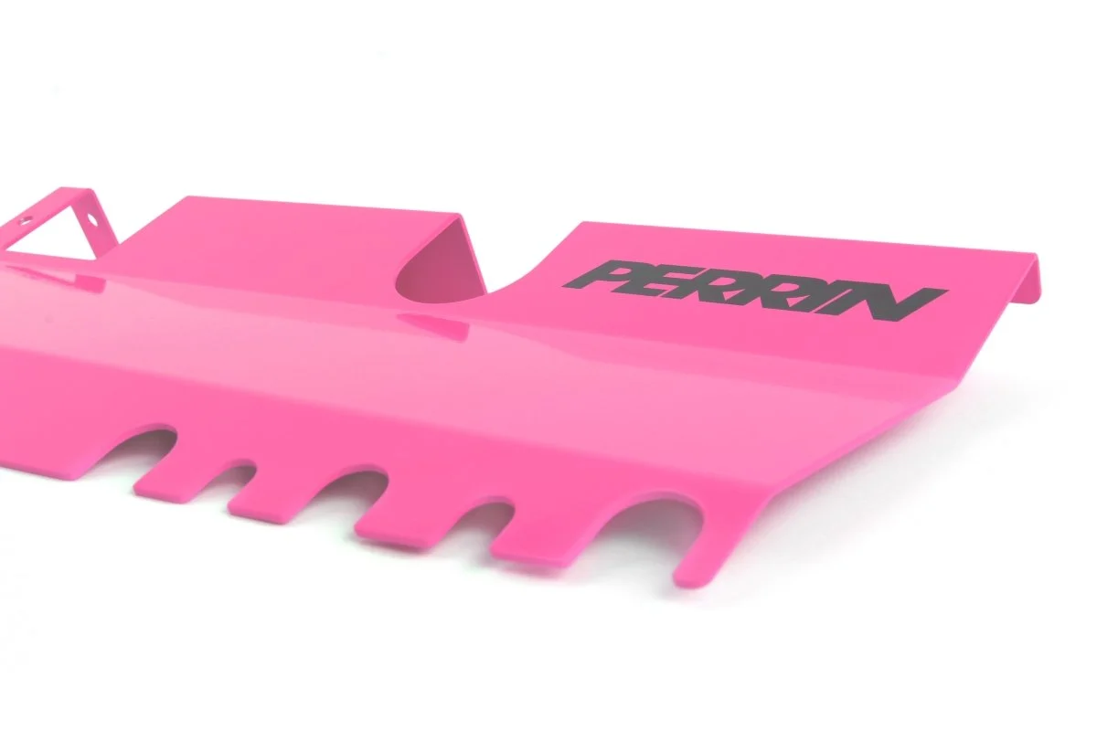 Perrin 2pc Radiator Shroud For Use w/ OEM Intake Scoop Hyper Pink 2015-2021 WRX / 2015-2021 STI - Image 4