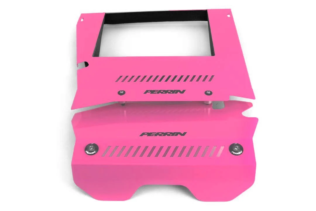 Perrin Engine Cover Kit Hyper Pink 2015-2021 WRX - Image 2