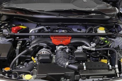 Perrin Front Strut Tower Bar Hyper Pink 13-24 BRZ / 13-16 FRS / 17-21 GT86 / 22-24 GR86 - Image 4