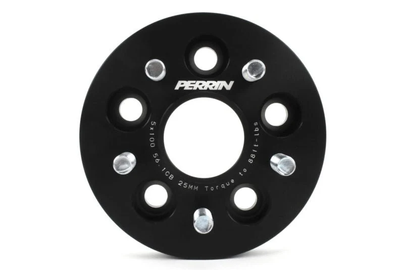 Perrin Wheel Spacers Black 25mm 5x100 2002-2014 WRX / 2004 / STI / BRZ / FXT / LGT - Image 5