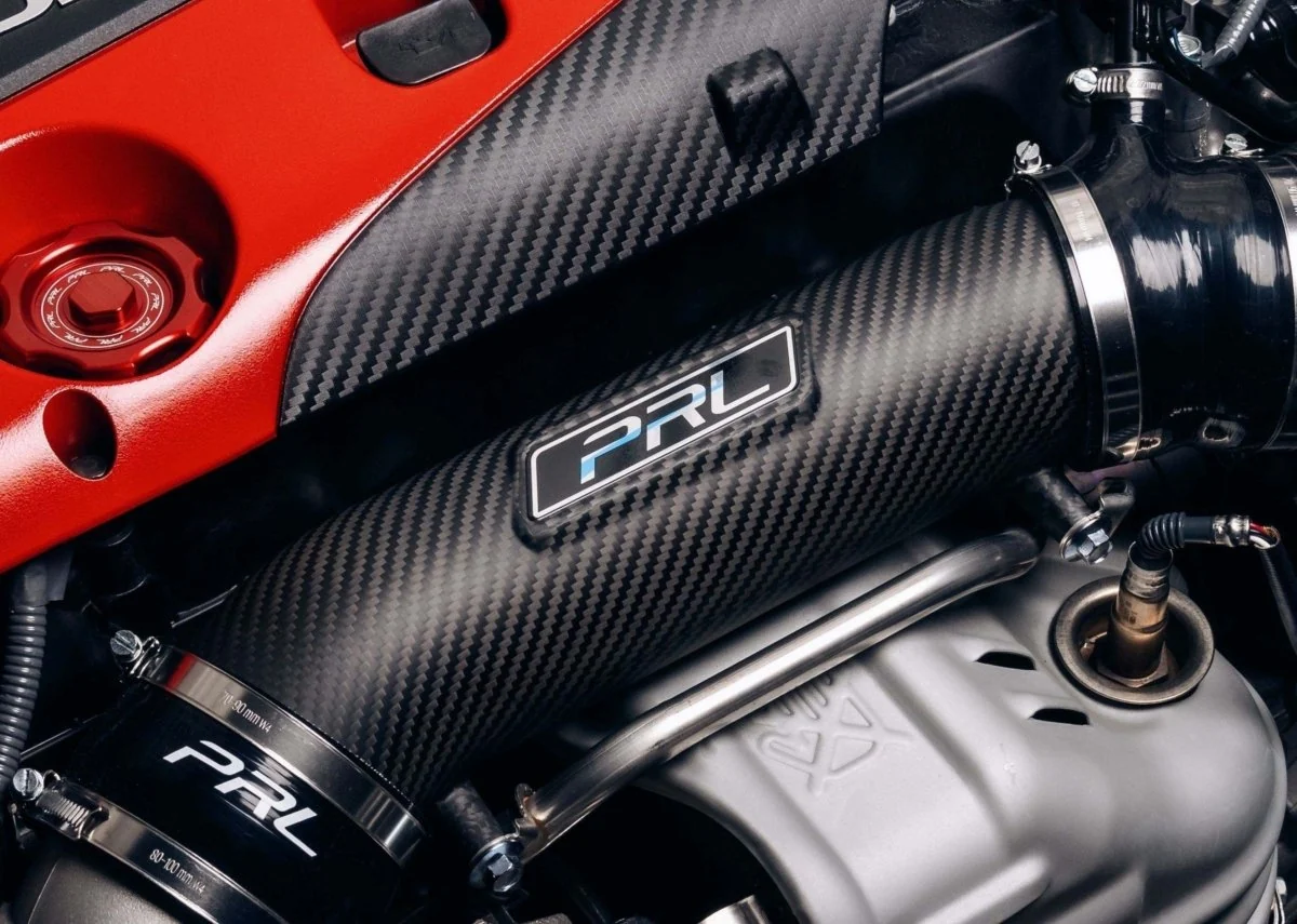 PRL Motorsports Matte Carbon Fiber Inlet Pipe Only 2023-2025 Honda Civic Type-R - Image 4