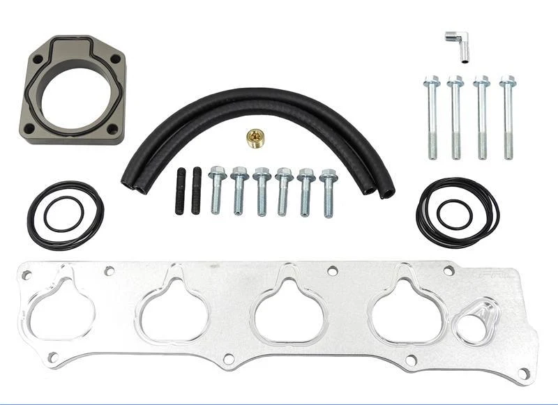 PRL Motorsports K24Z RBC / RRC Intake Manifold Adapter Flange & ZDX Throttle Body Kit w/ Hardware 2012-2015 Honda Civic Si