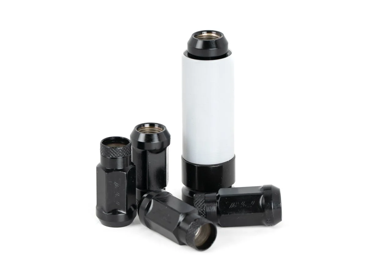 PRL Motorsports M12x1.5 Open Ended Lug Nuts Black