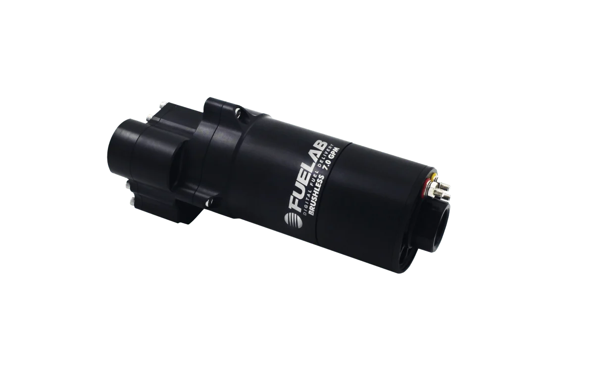 Fuelab PRO Series Extreme Flow In-Line Variable Speed Brushless Fuel Pump, 7 GPM Spur Gear