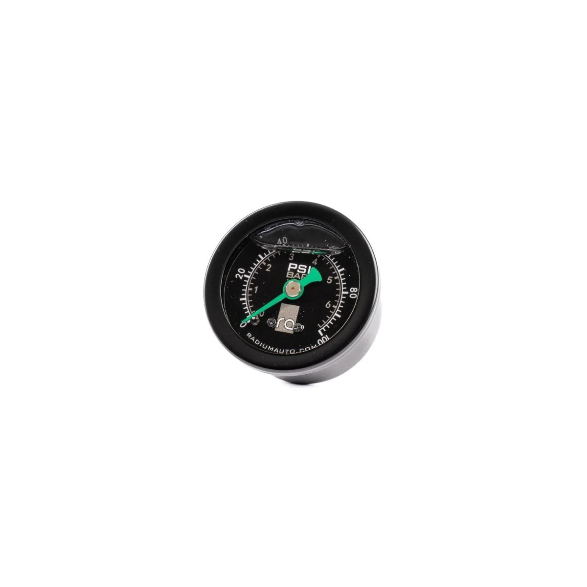 Radium Engineering 0-100 PSI Liquid Filled Fuel Pressure Gauge Black Face