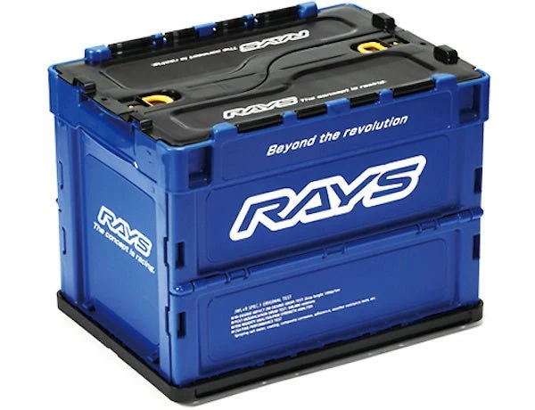 RAYS Official Collapsable 20L Container Box 23S Blue w/ Black Accent
