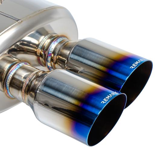 Remark Sports Touring Non Resonated Cat Back w/ Burnt Stainless Tips 2015-2021 WRX / 2015-2021 STI - Image 10
