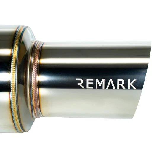 Remark R1-Spec Single-Exit Cat Back Exhaust w/ Stainless Tip 2015-2021 WRX / 2015-2021 STI - Image 4